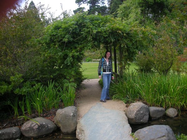 Emma in the botanical gardens