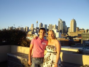 Jimmy and I with the Sydney skyline