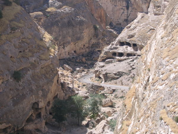 a valley in Hasankeyf
