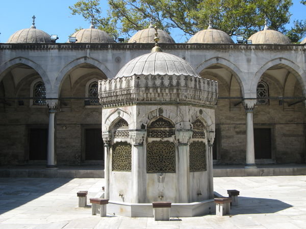 Courtyard of a mosque in Uskudar