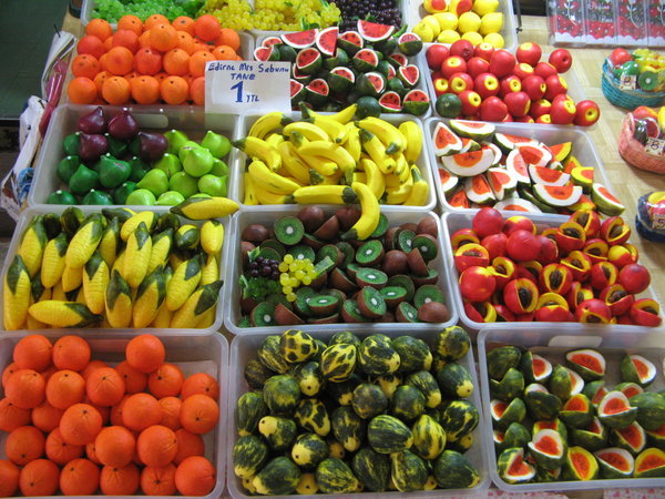 produce-shaped soap for sale in Edirne