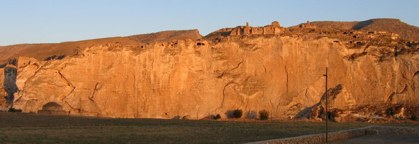 One of Hasankeyf's dramatic cliffs