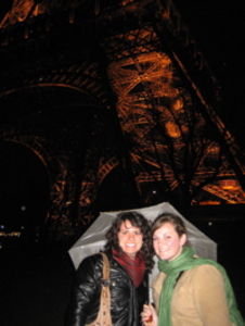 Lysh and I in front of the Eiffel! 