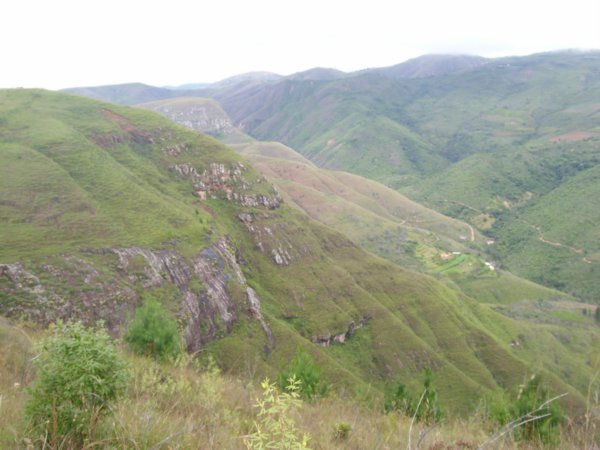 View from hills in Samaipata