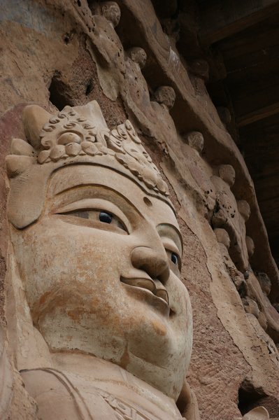 Majishan Grottoes: One of the Buddhist sculptures