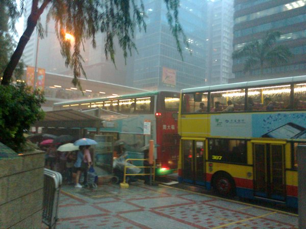 Summer rain in Wanchai
