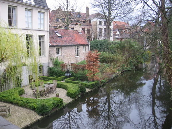 Canal in the streets of Bruges