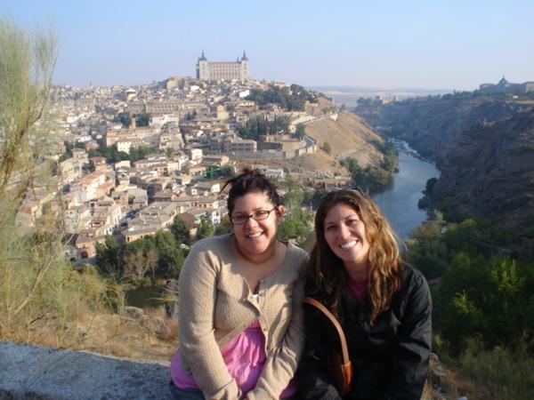 Denise and I: Toledo in background
