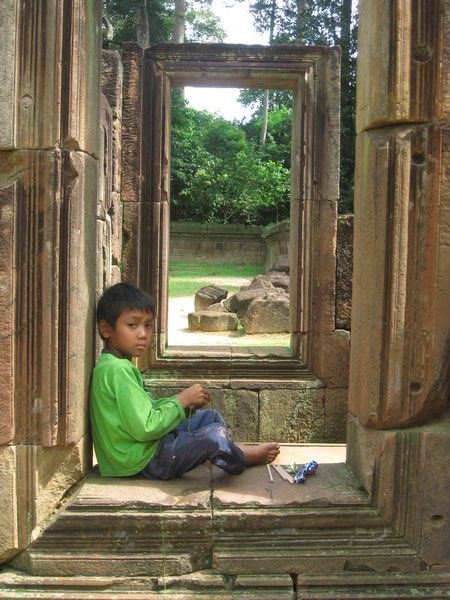 Niño camboyano
