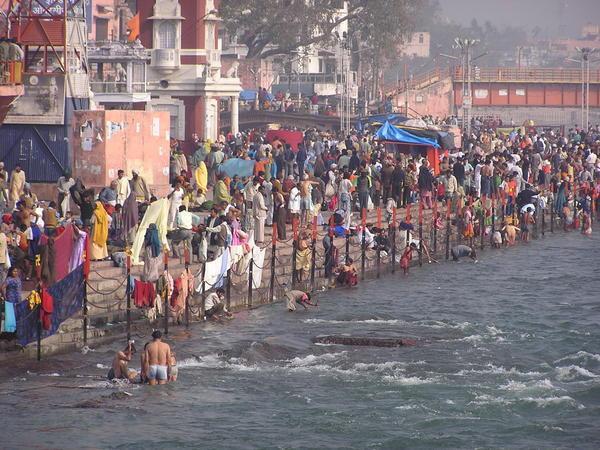 Bathing ghats in Haridwar