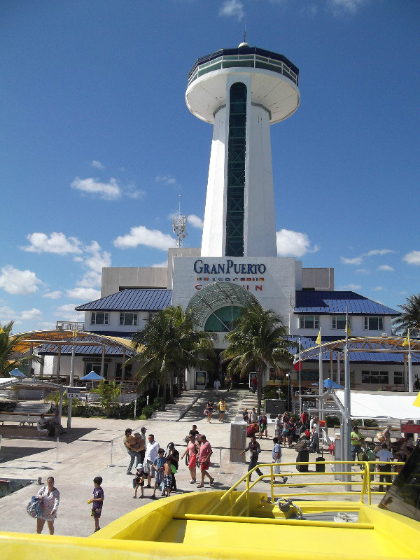 Ferry terminal on Cancun side