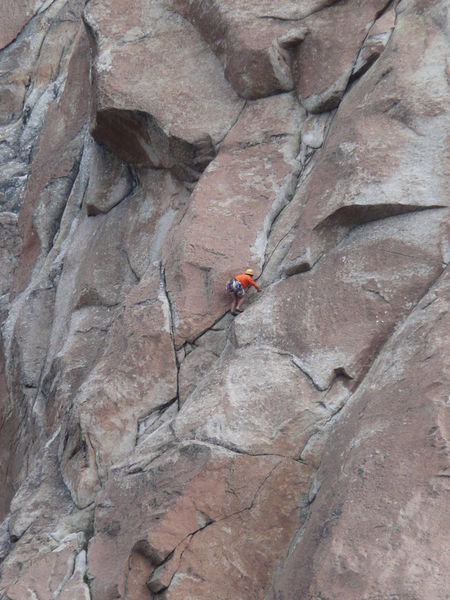 Bergsteiger beim Refugio Frey