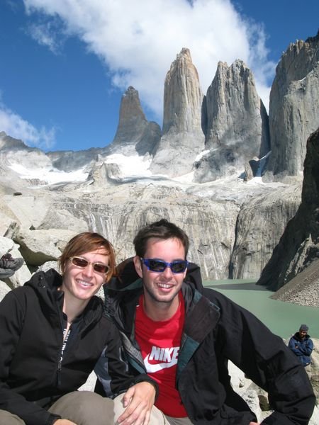 Endlich am Ziel: Am Fusse der Torres del Paine
