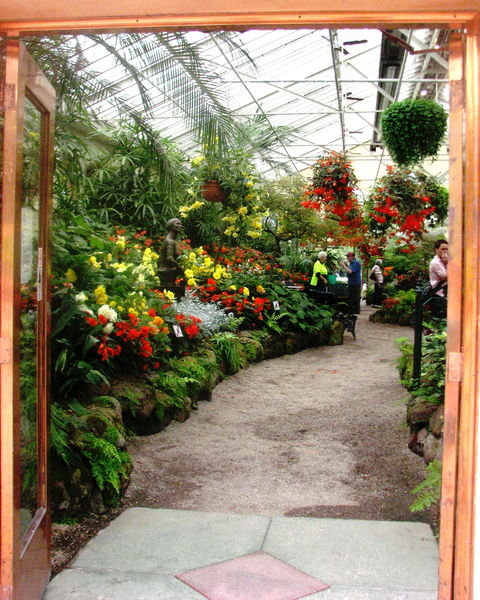 going into the conservatory