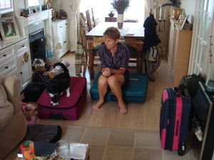 Preparing to leave