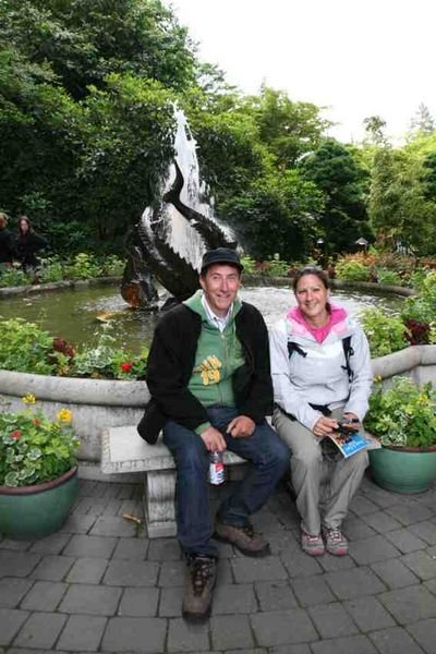 Richard and Amy in Buchart Gardens