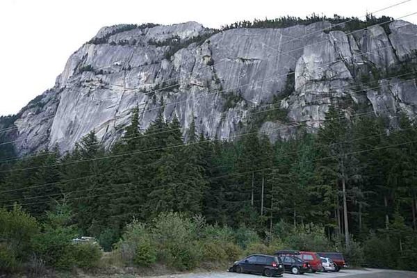 From the base of Stawamus Chief granite cliffs