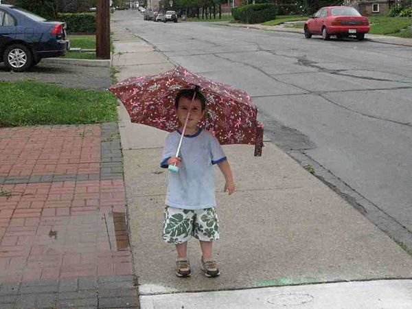 Umbrella man