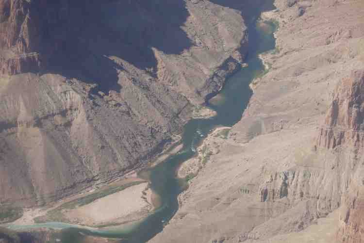 Colorado River from helicopter