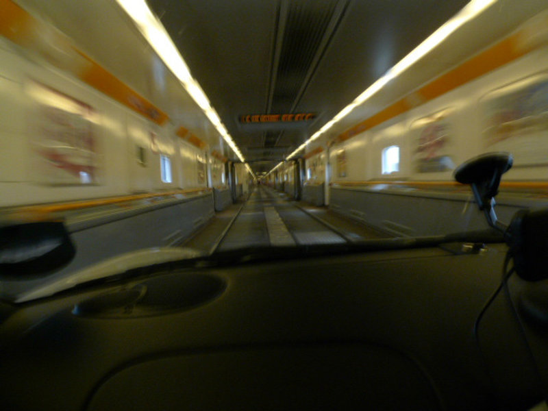 Driving in the train