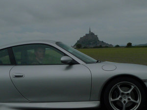 Porsche at Mont St Michel