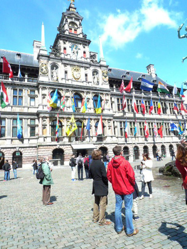 Town Hall flags specially for us