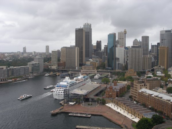 View of city from Sydney Harbour Bridge (2)