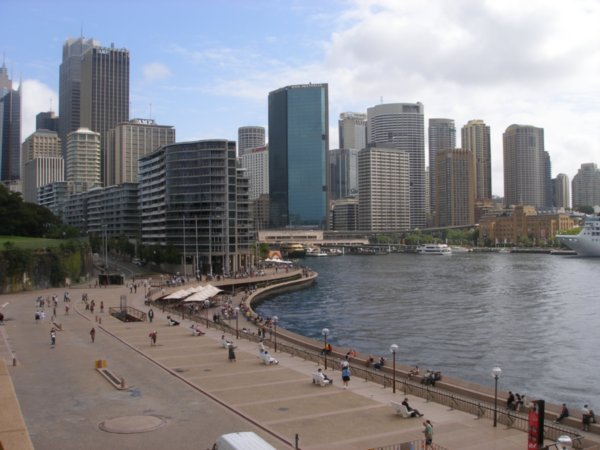 View of city from Sydney Opera House