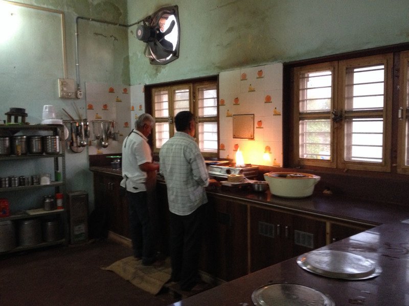 the cooks busy making chapatis