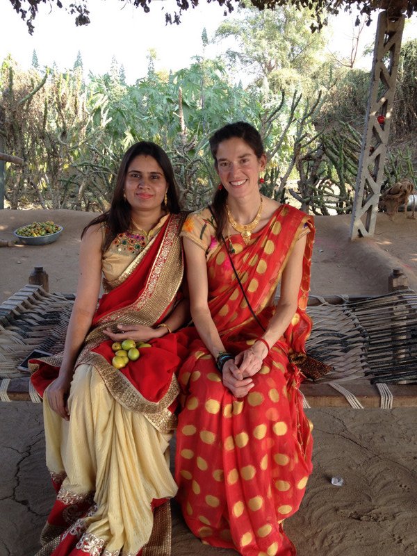 With Poonam, at the farm