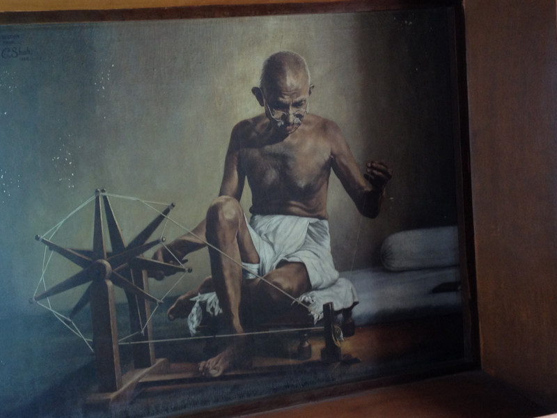A painting at the Gandhi Ashram