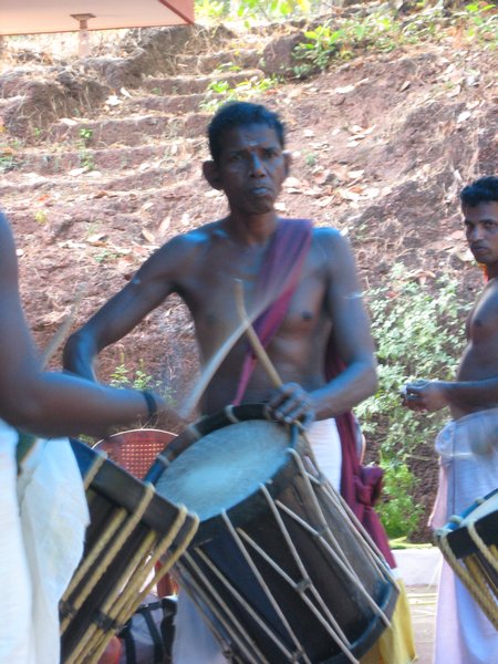 Theyyam drummer