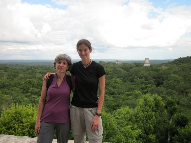 With Rachel in Tikal