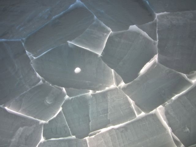 igloo viewed from the inside