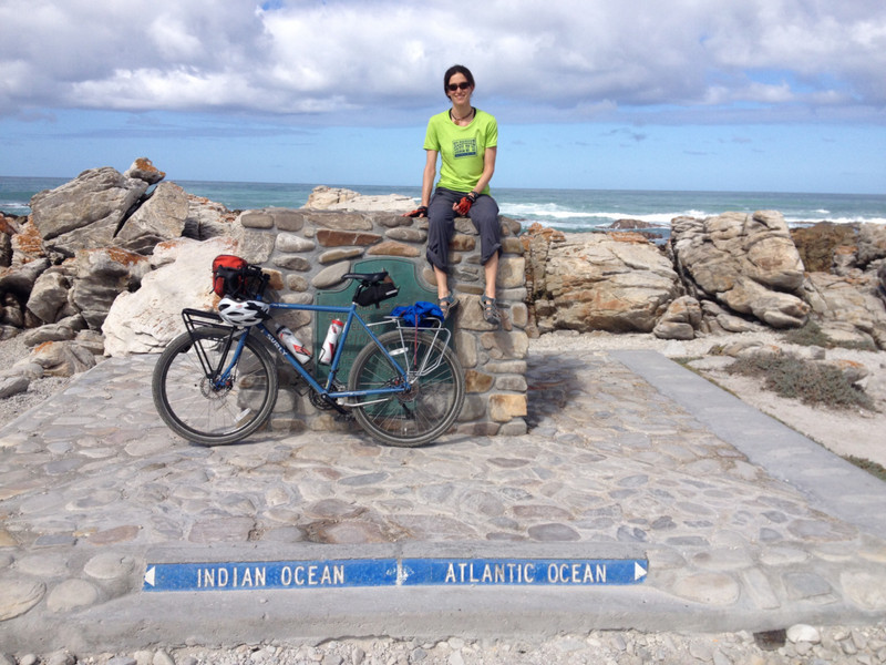 Cat and Laf at the Southermost tip of Africa