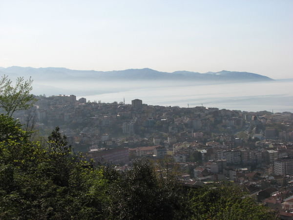 Ville de Trabzon et la mer noire