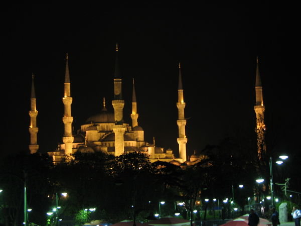 Mosquée bleue de soir