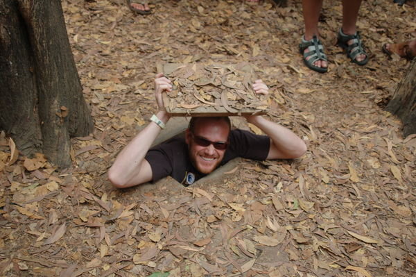 Nearly dropped down a Cu Chi Tunnel