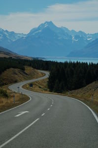 Road to Mount  Cook