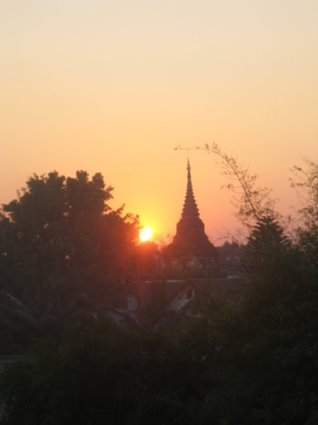 sunset in Chiang Mai