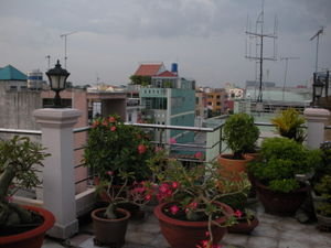 Rooftop garden in Saigon