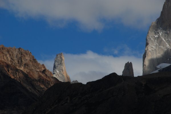 The only unclouded view I had of Cerro Torre