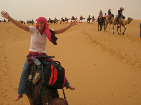 leah on her camel