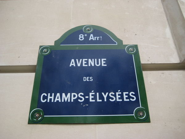 champs elysees, it looked shorter on the map