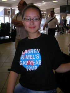 Lauren at Cape Town Airport