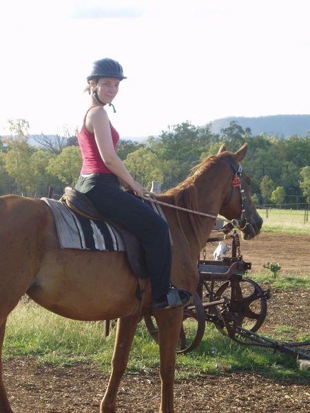 Mel on her horse