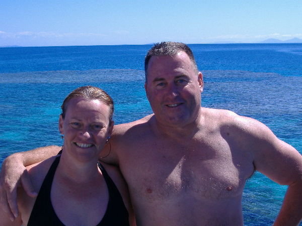 Us at the Reef - perfect day