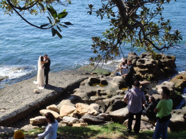 Wedding photos by the water