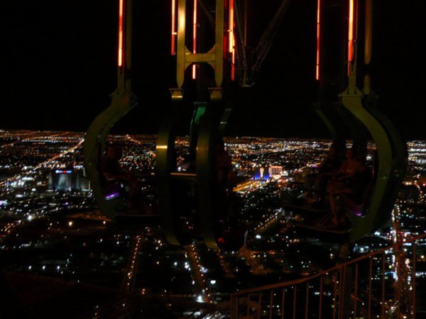 Thrill riding on top of The Stratosphere.