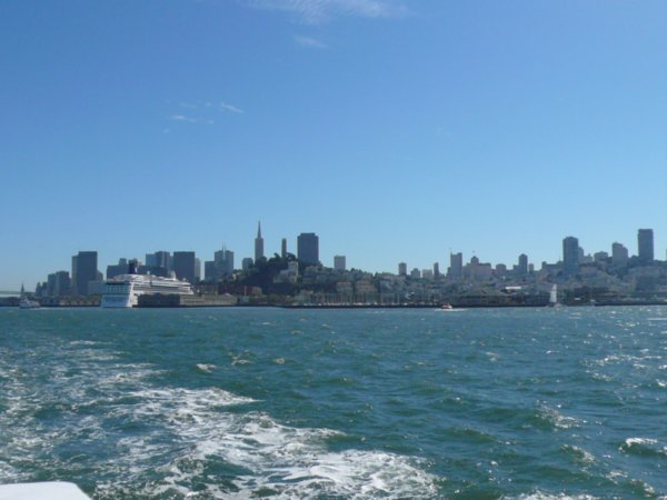 On the boat to Alcatraz
